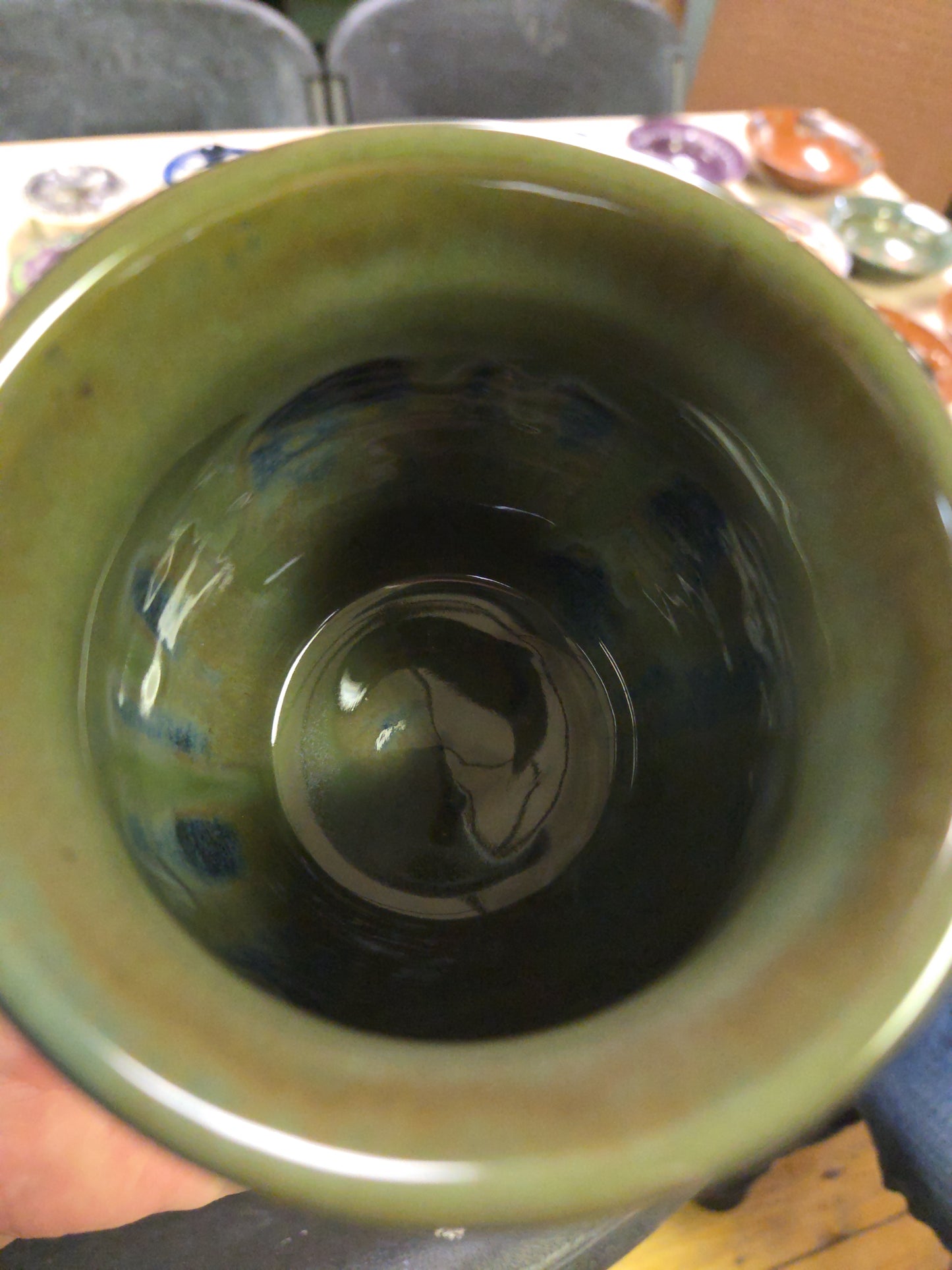 Oversized Green/Blue Mug