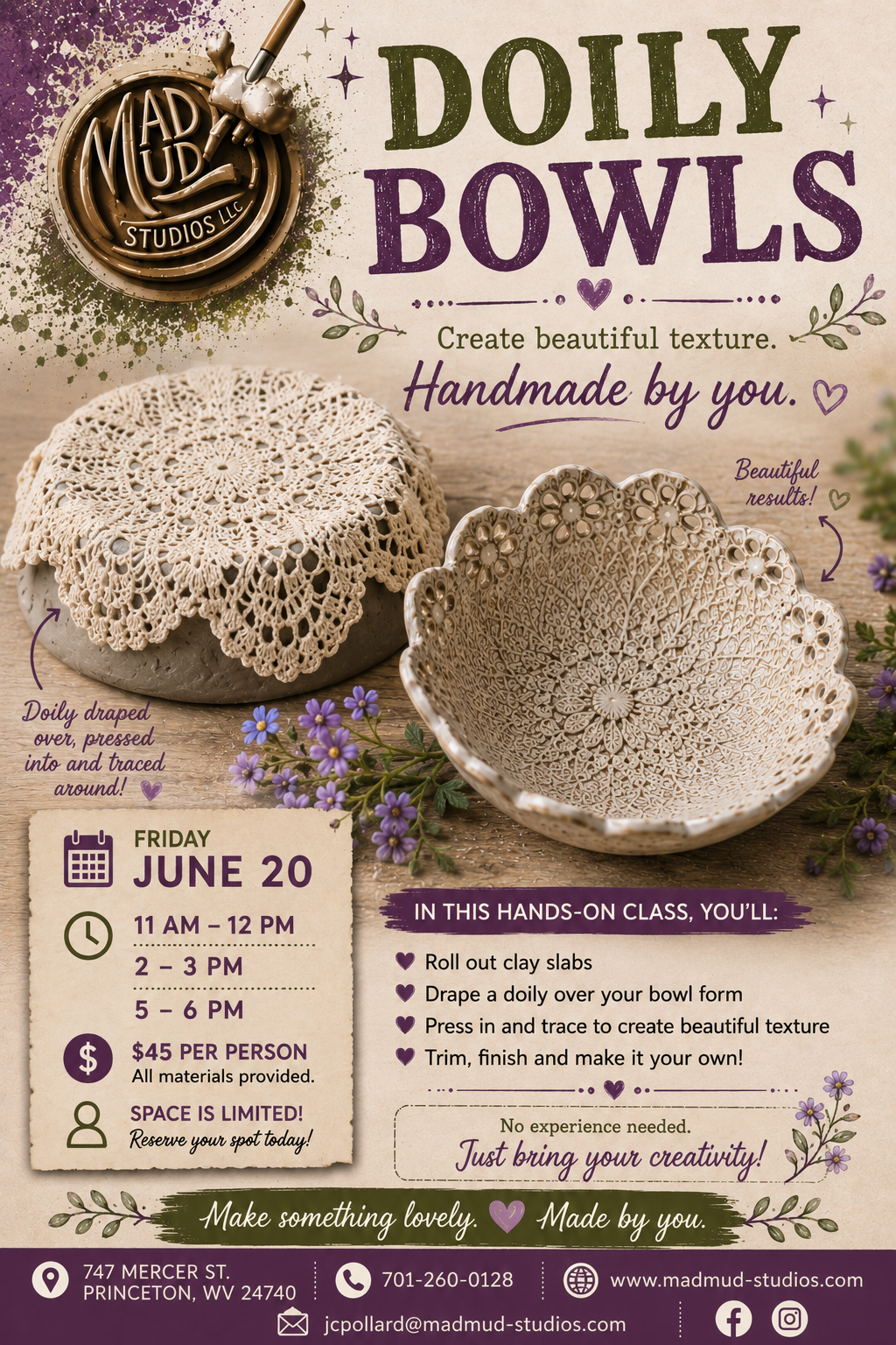 June 20 - Doily Bowls