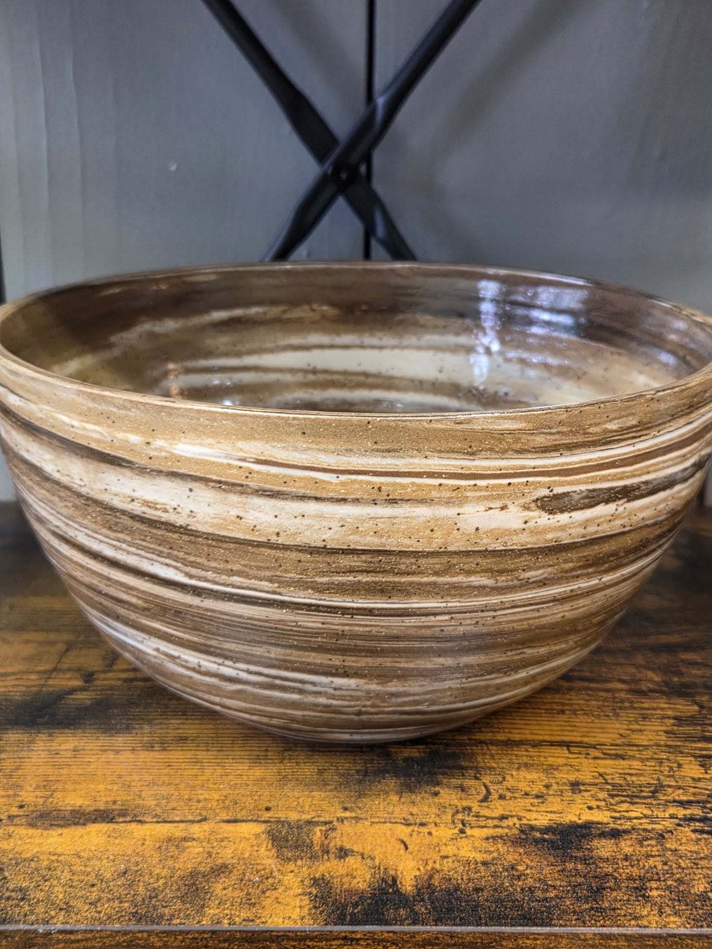 Large Marbled Bowl