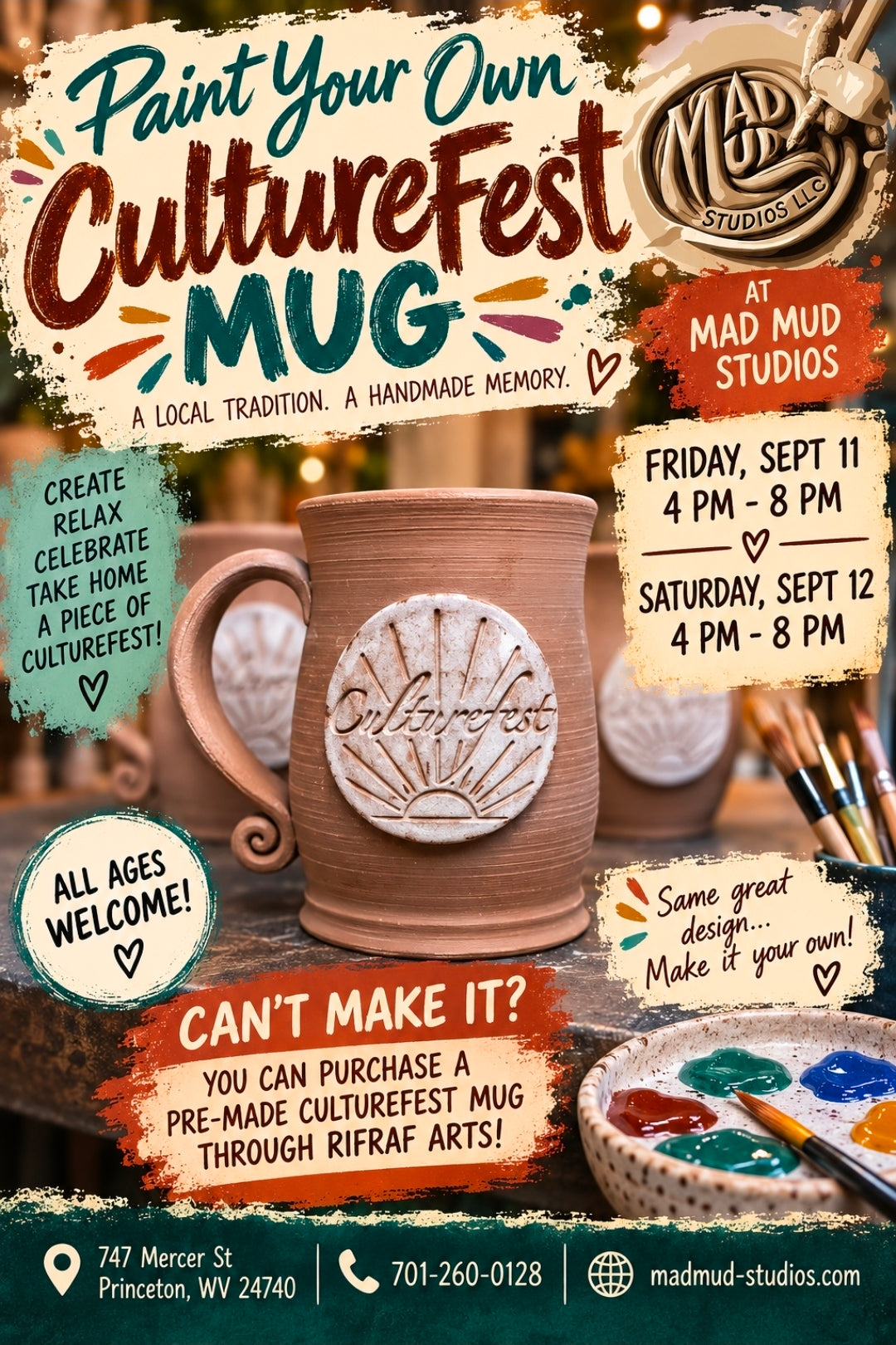 Paint Your Own Culturefest Mug