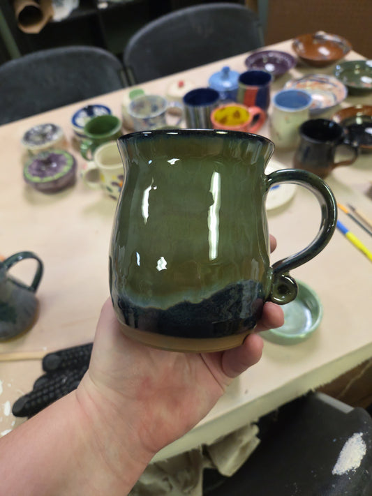 Oversized Green/Blue Mug